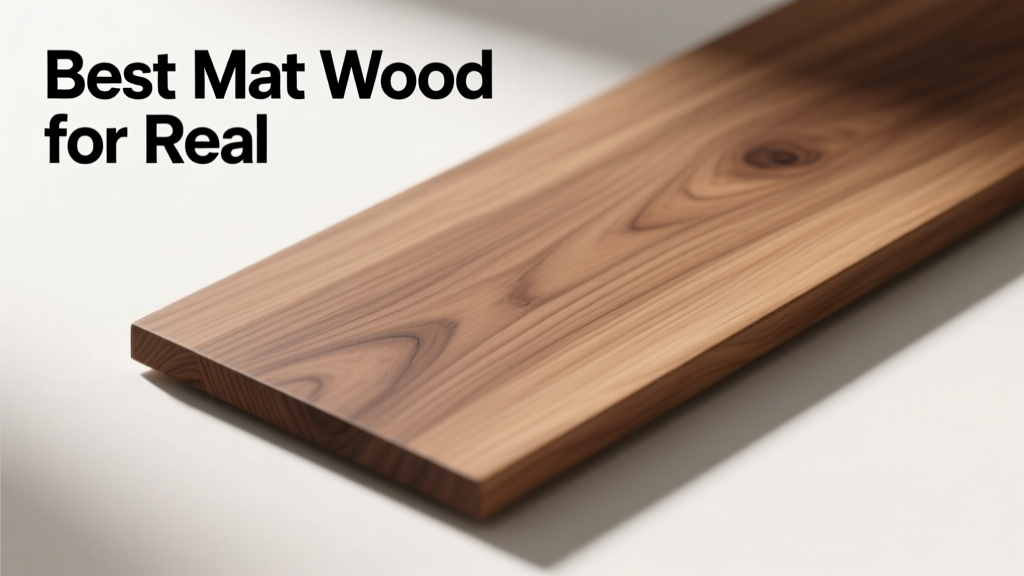 Best Mat Wood For Real: A Professional Guide to Choosing Authentic, High-Performance Mat Board Materials