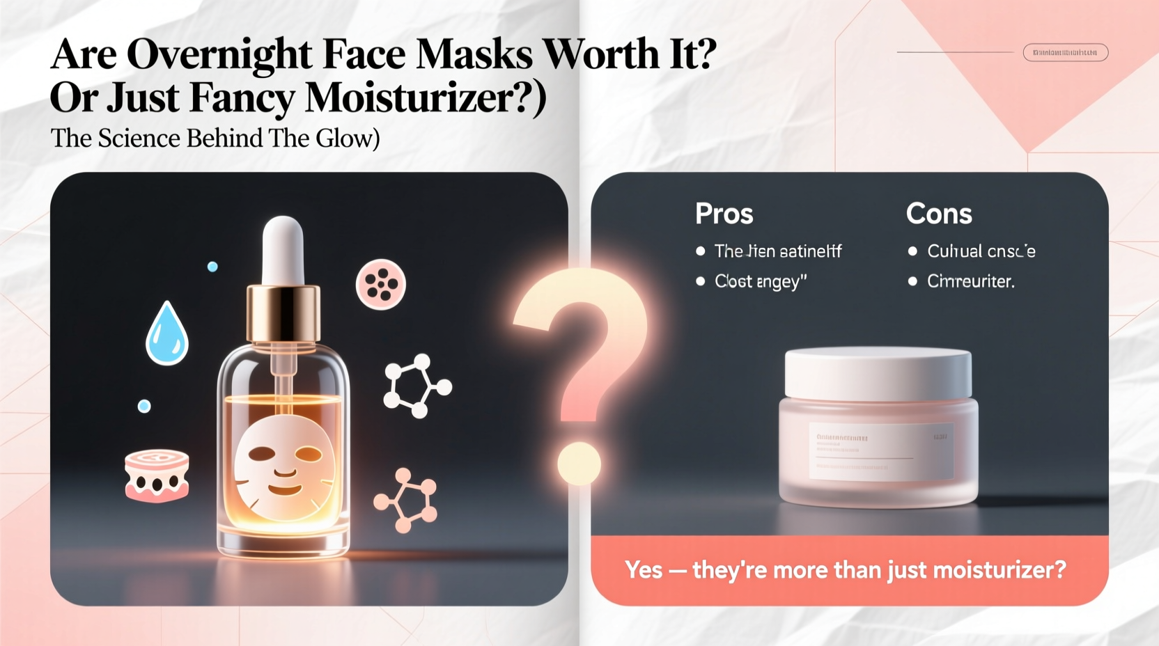 are overnight face masks worth it or just fancy moisturizer in disguise