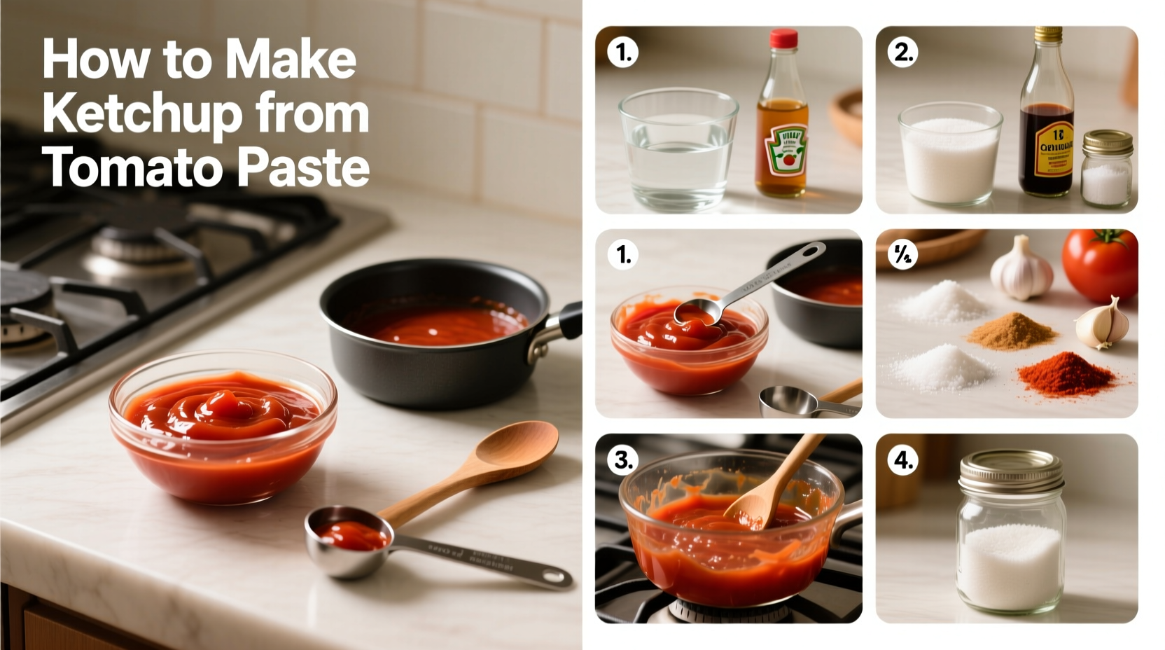 Make Ketchup from Tomato Paste: Quick 6-Ingredient Recipe