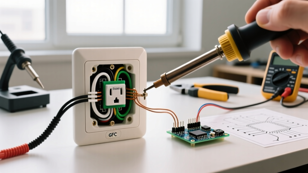 Electricity Outlet Replacement: Upgrading to GFCI and USB