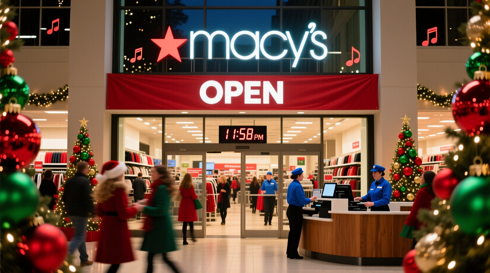 is macys open on christmas eve