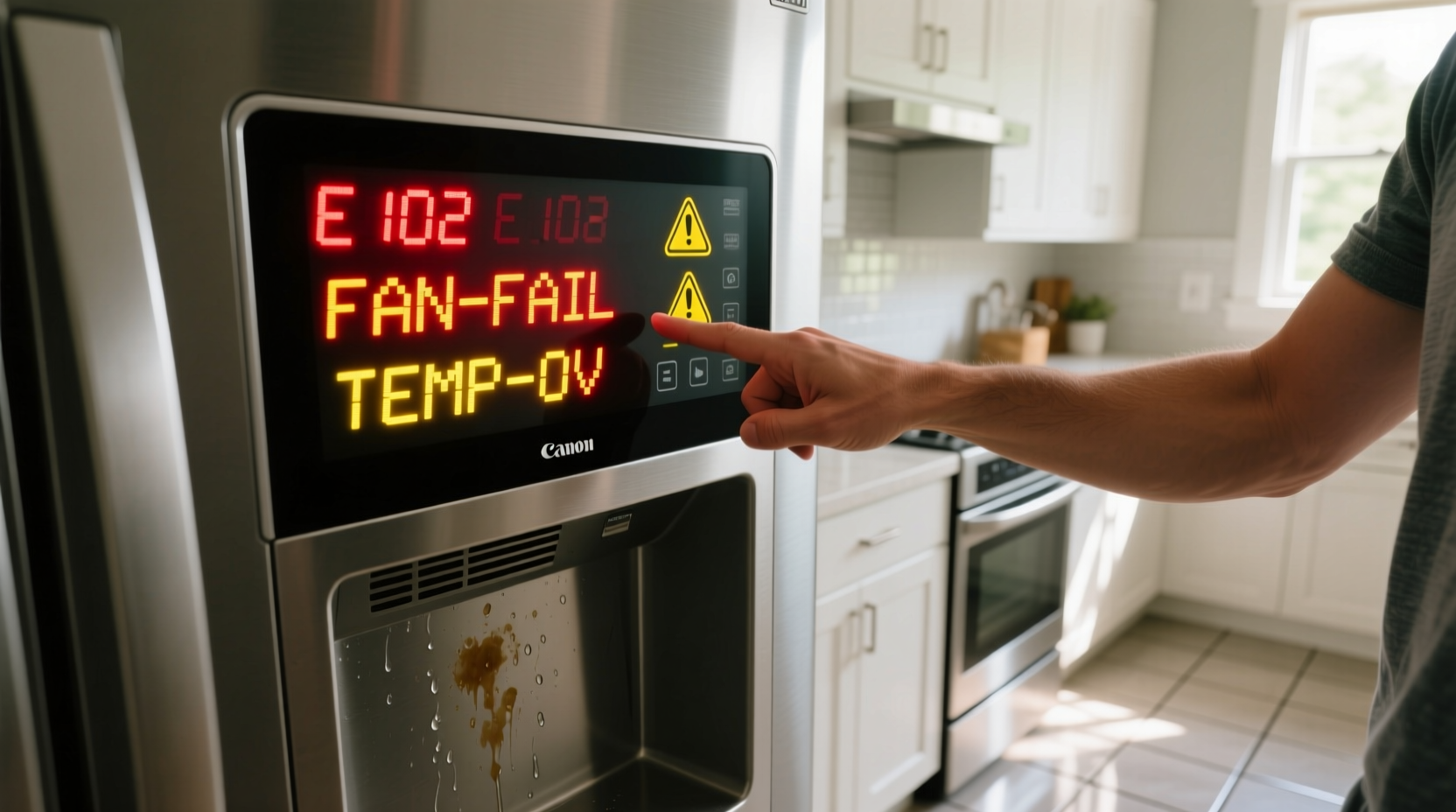 why is my smart fridge showing error codes and can i fix it myself