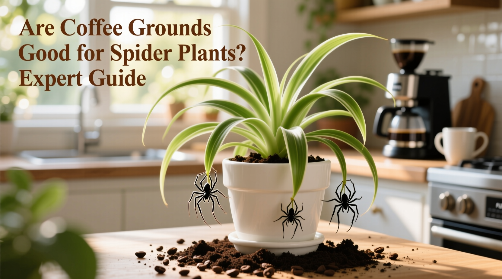 Coffee Grounds for Spider Plants | TheHomeSprouts