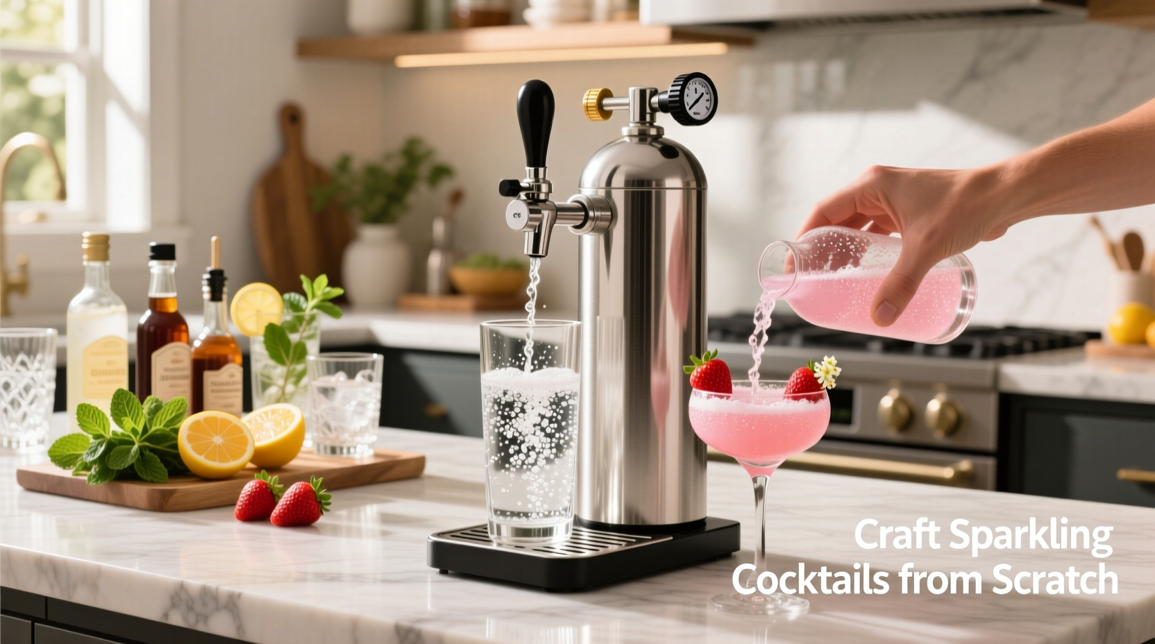 home carbonation systems for making sparkling cocktails from scratch