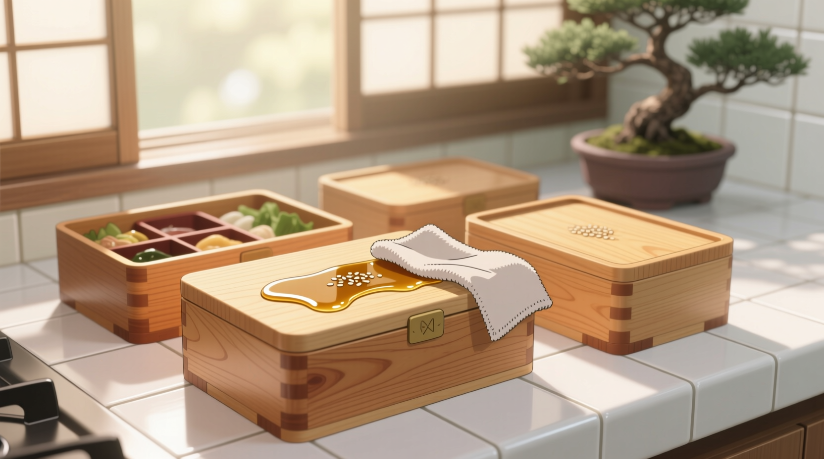 eco friendly cleaning tips for wooden anime bento boxes