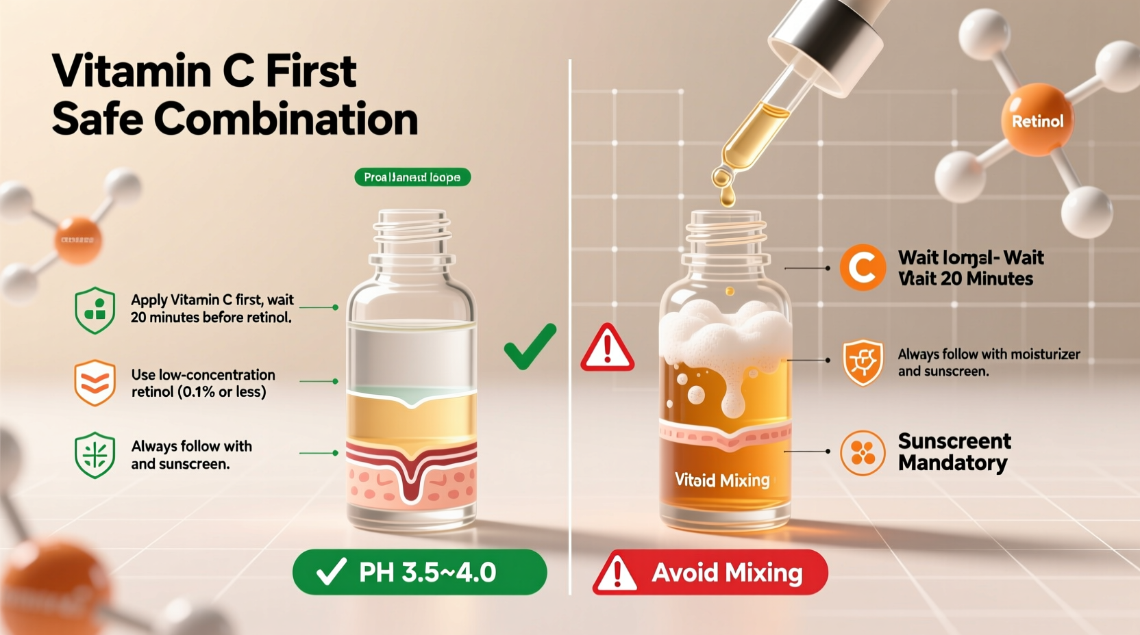 can you mix retinol and vitamin c serums without irritation proven tips