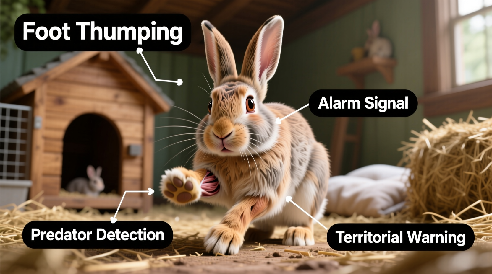 why does my rabbit thump its foot understanding behavior triggers