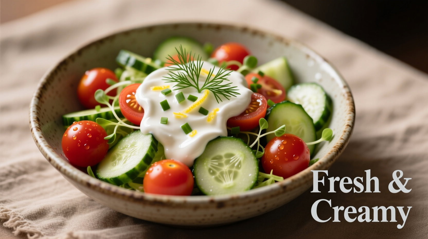 Perfect Creamy Tomato Cucumber Salad Recipe in 15 Minutes