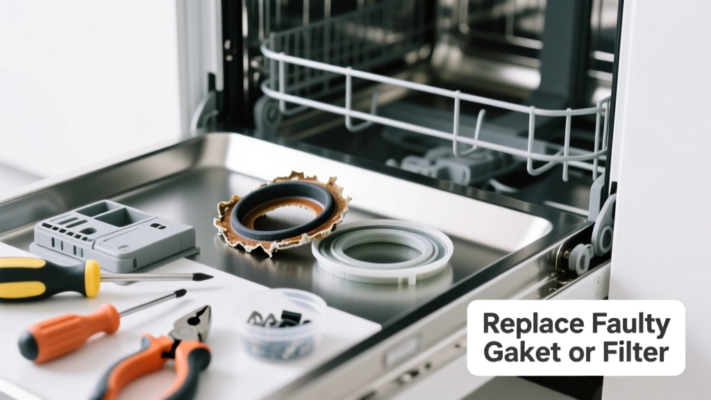 Fix Bad Dishwasher Smell: Replace Faulty Gasket or Filter