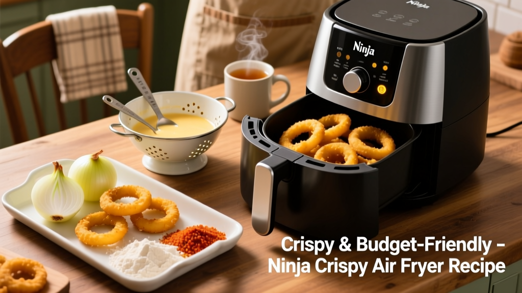 Crispy Ninja Air Fryer Onion Rings (Budget-Friendly)