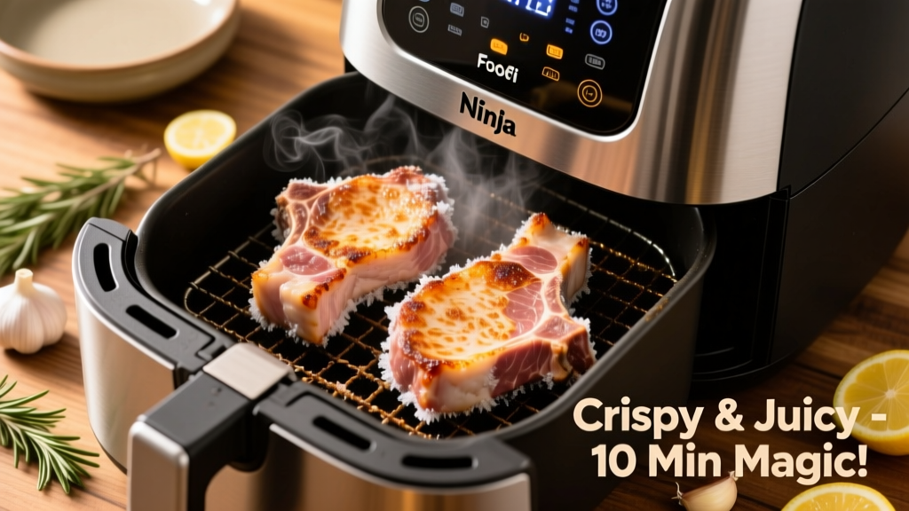 Frozen Pork Chops in Ninja Foodi: Crispy, Juicy & Safe