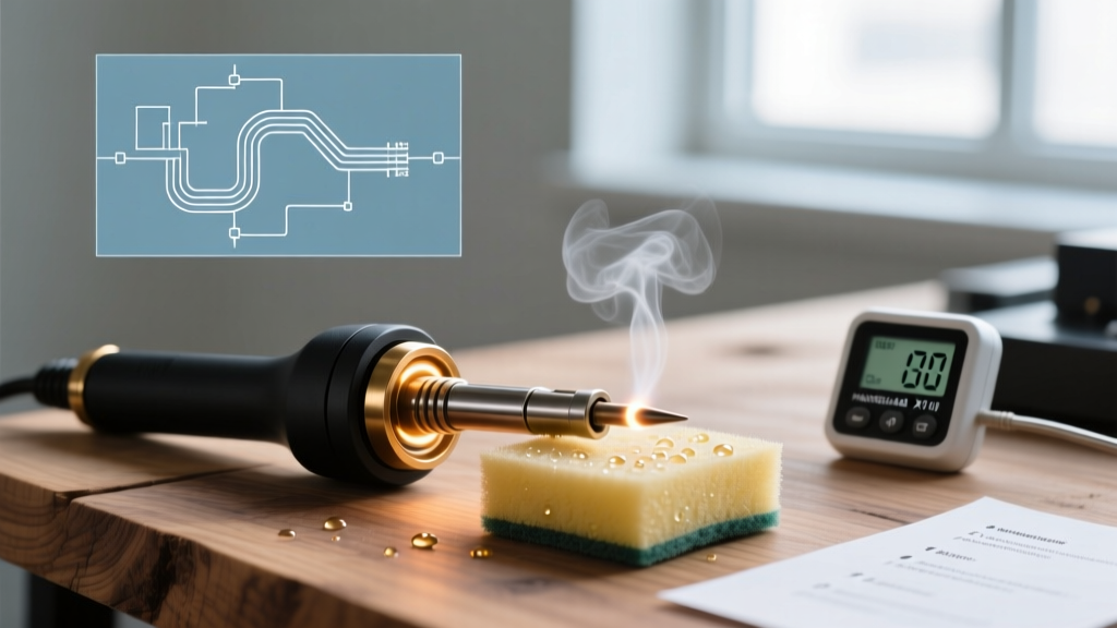 Soldering Iron Sponge Setup: Hydration & Tip Calibration Guide