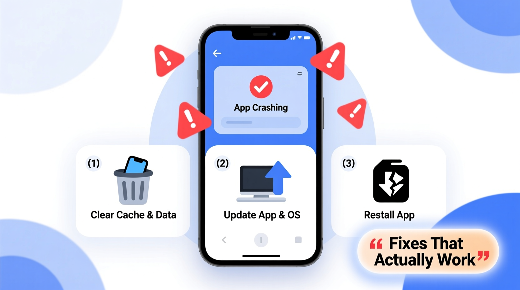 why does my app keep crashing and what fixes actually work