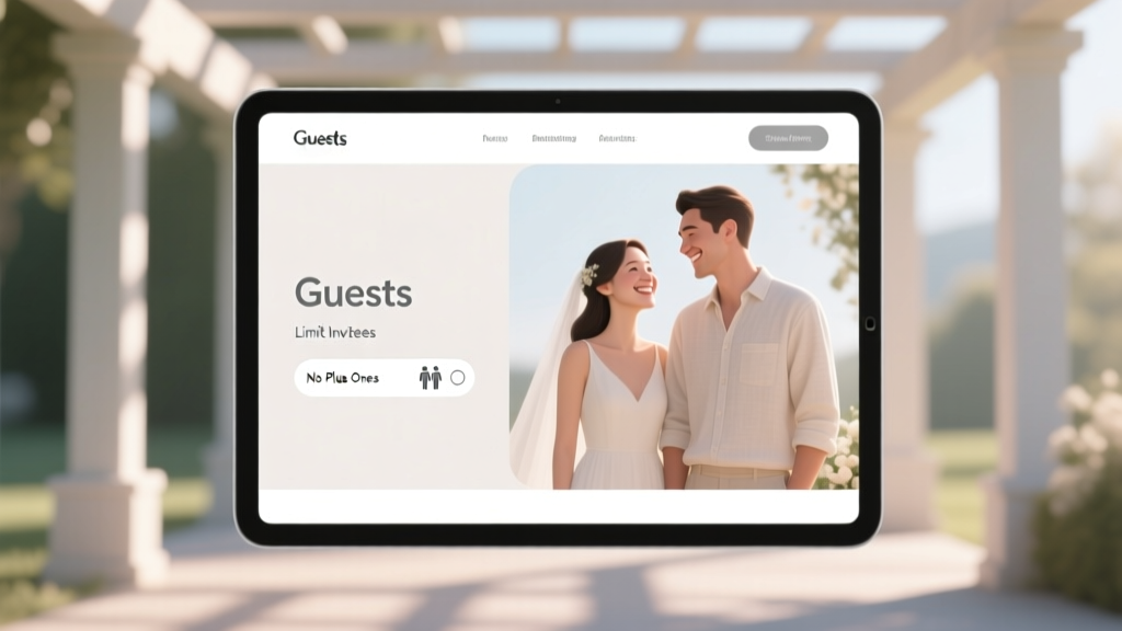 How to Say No Plus Ones on Wedding Website