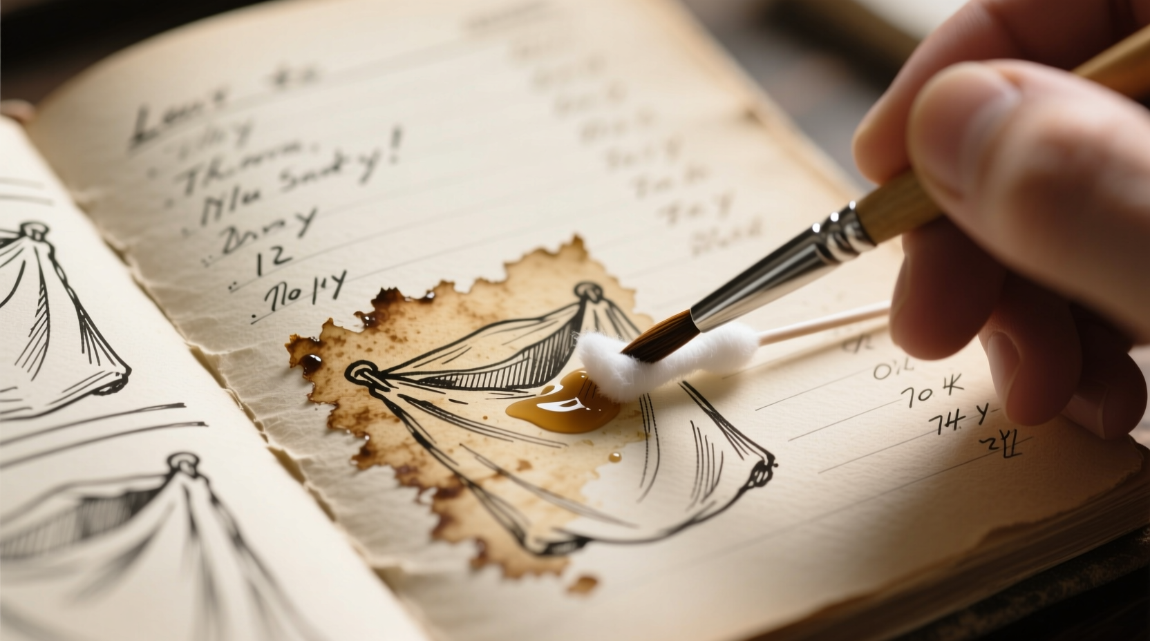 how to remove dried soy ink from manga sketchbooks