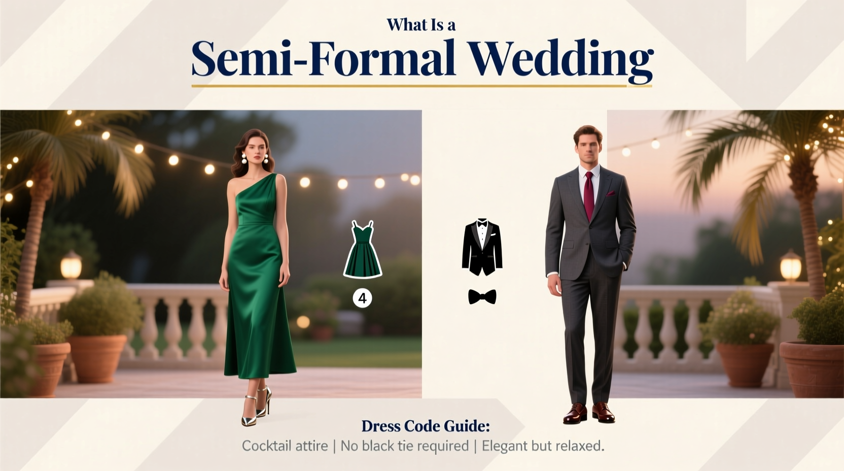 what is a semi formal wedding