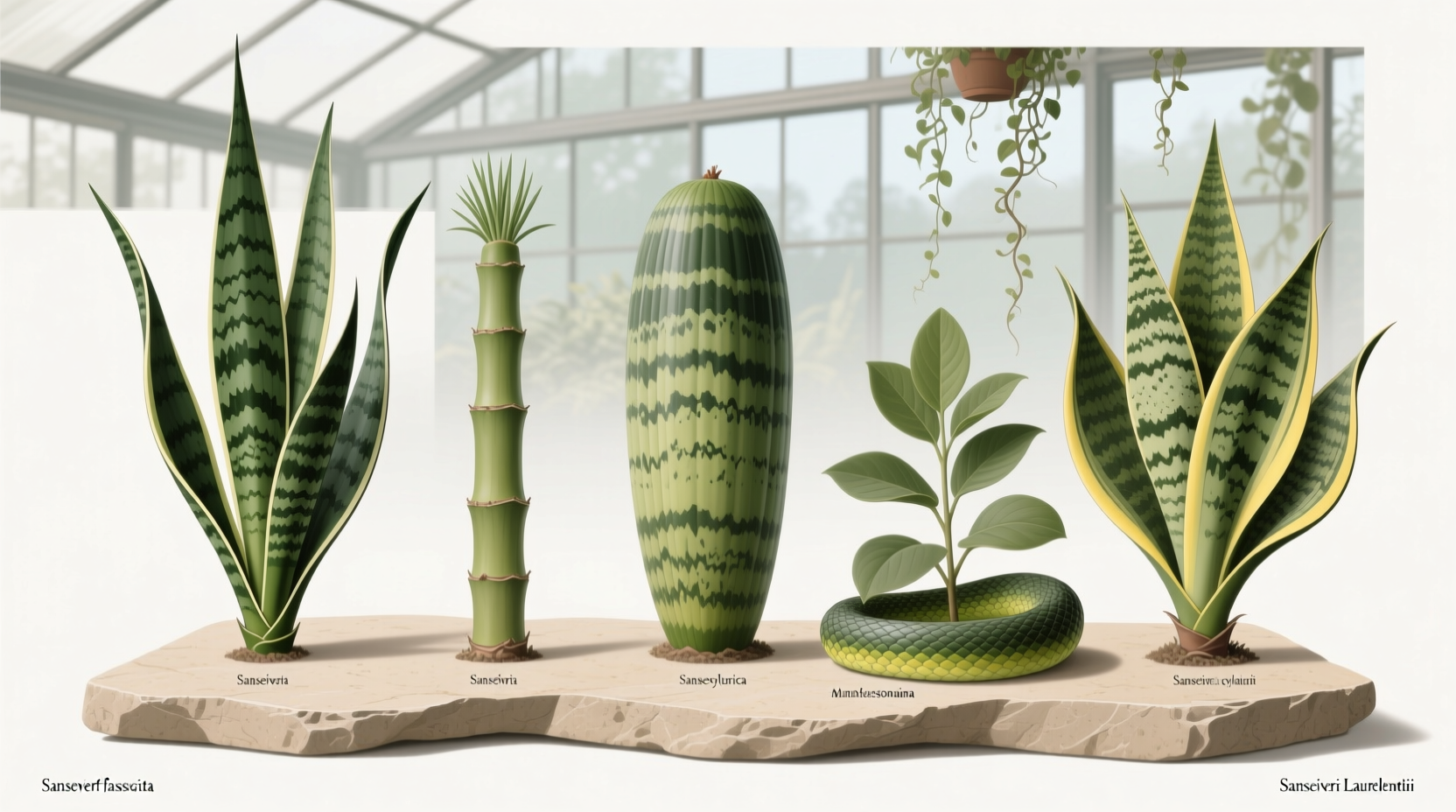 types of snake plants