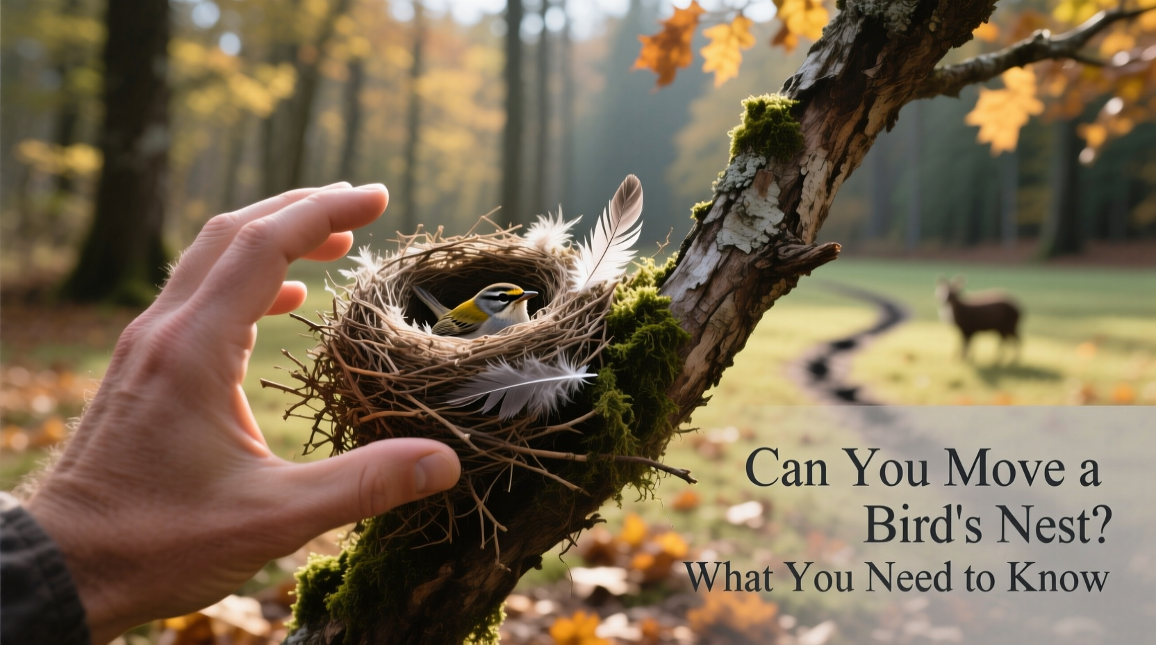 how to move a birds nest