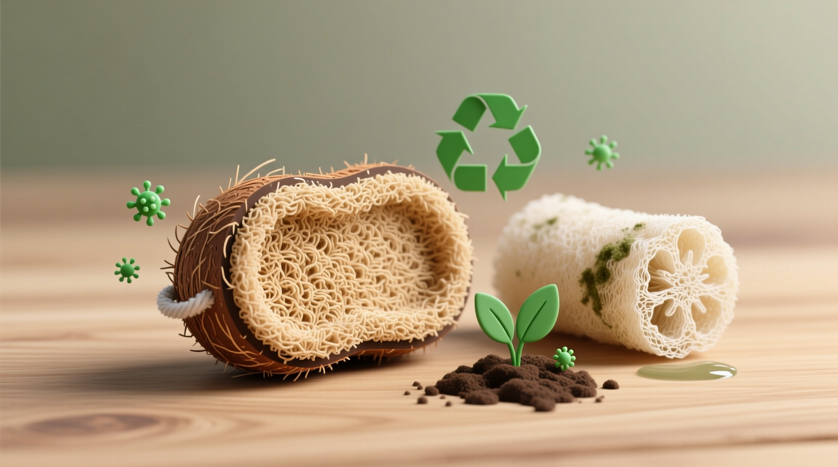coconut coir vs loofah septic safe cleaning tips