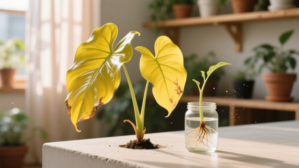 Yellow Shrimp Plant Propagation Leaf Drop Fix