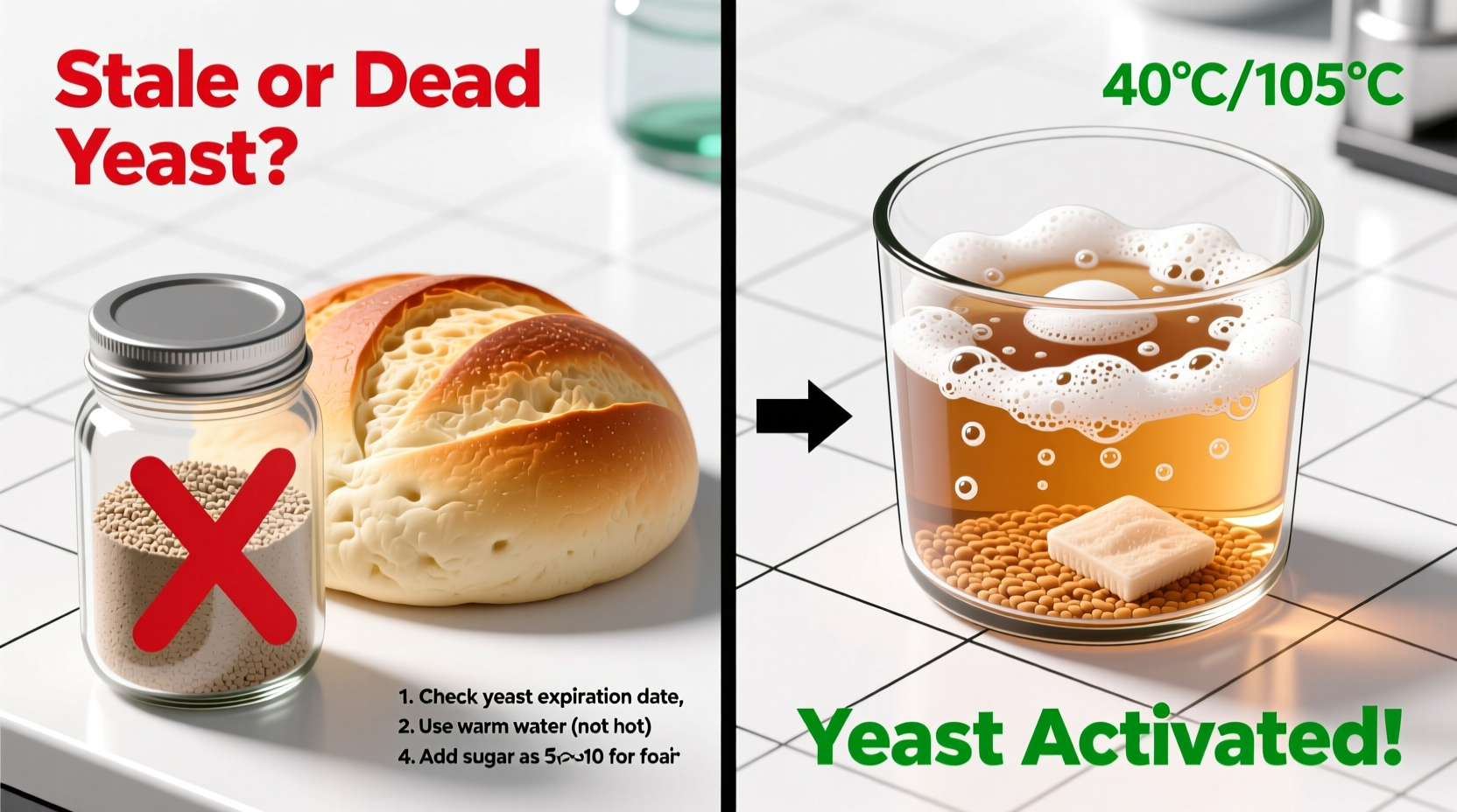 why does my bread dough not rise and how to activate stubborn yeast