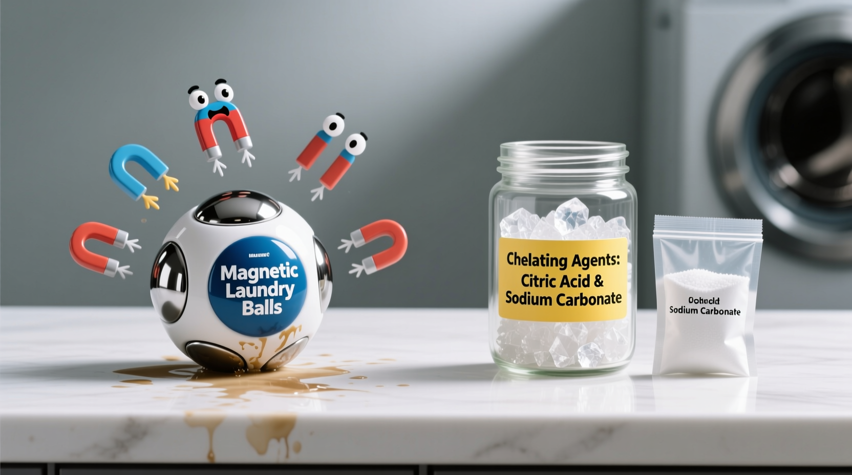 magnetic laundry balls science vs soft water