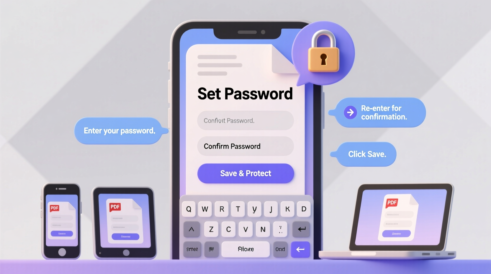 how to password protect a pdf file on any device no software needed