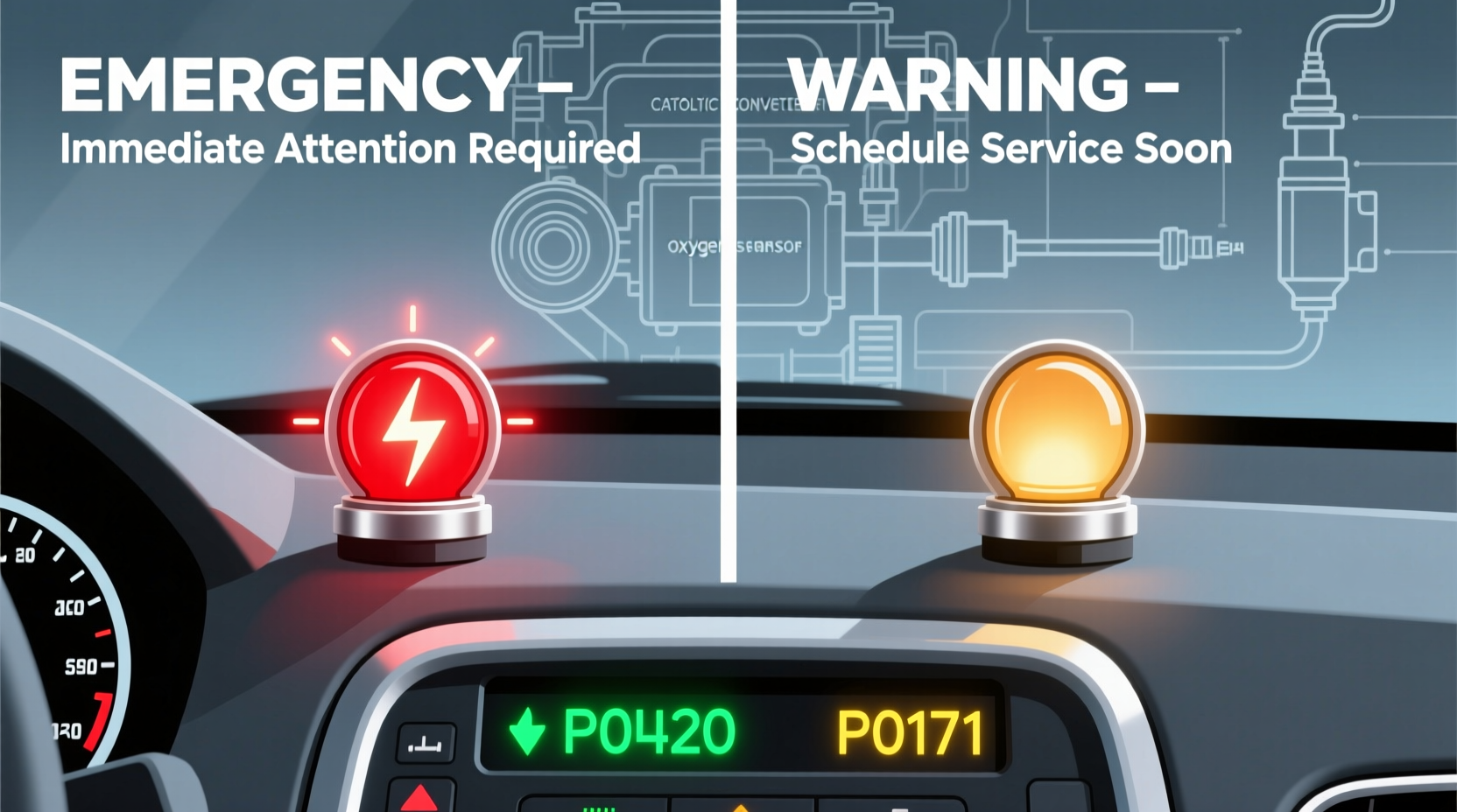 why is my check engine light flashing versus staying solid on