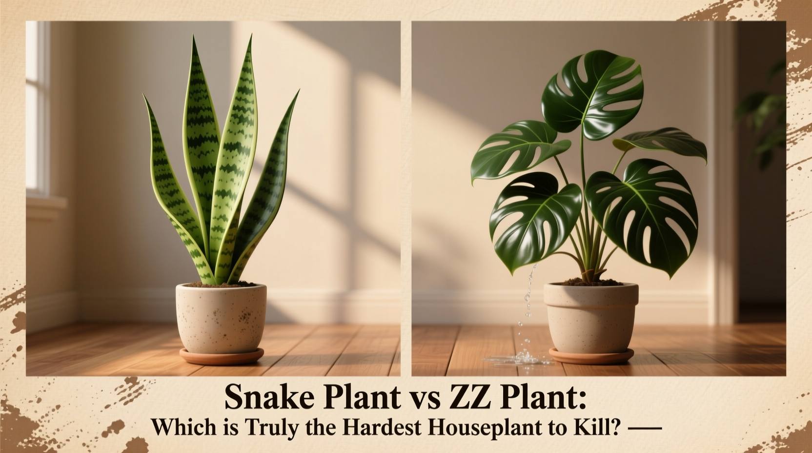 snake plant vs zz plant which is truly the hardest houseplant to kill