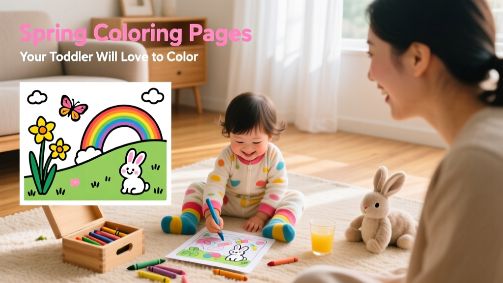 Spring Coloring Pages Your Toddler Will Love To Color: 12 Printable Designs + Developmental Benefits & Pro Tips