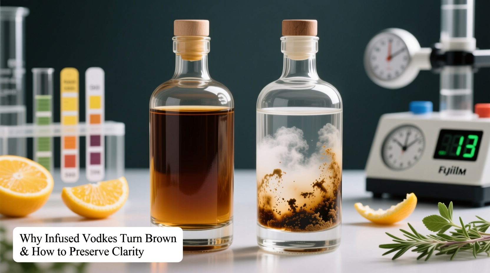 why do my infused vodkas turn brown too fast and how to preserve color and clarity