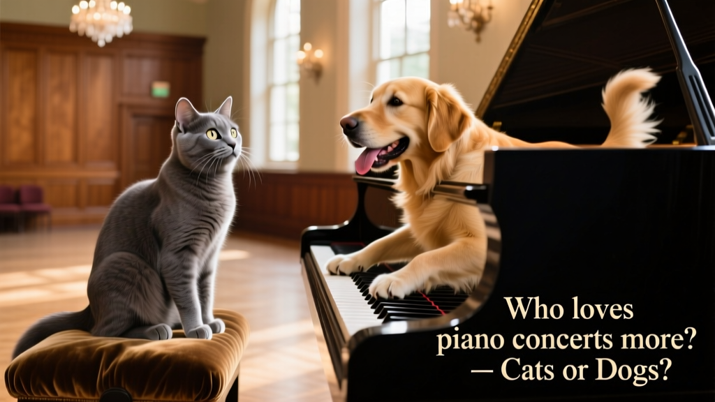 Who Loves Piano Concerts More: Cats or Dogs? Watch These Heart-Melting Clips and Decide!