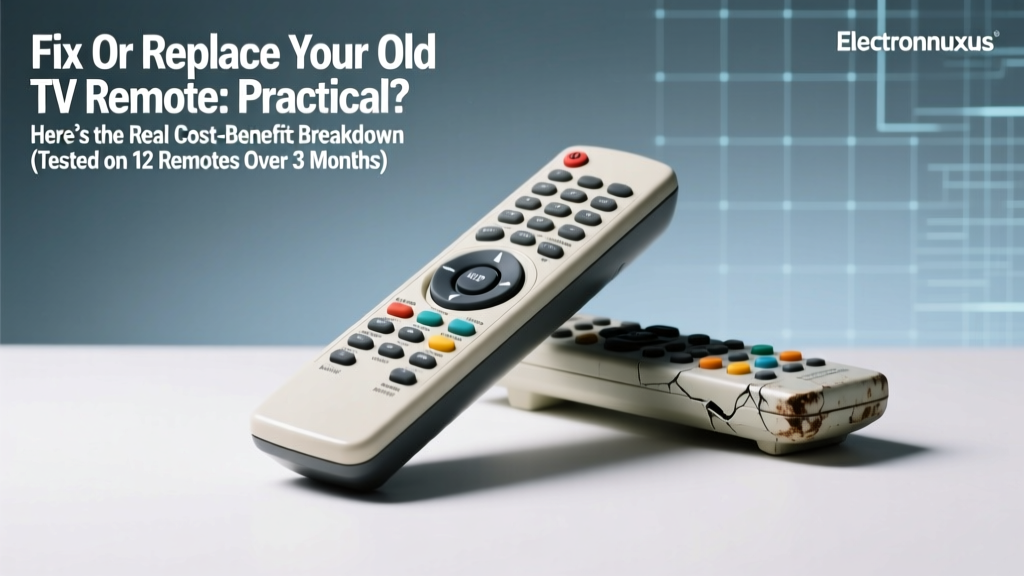 Fix Or Replace Your Old TV Remote Practical? Here’s the Real Cost-Benefit Breakdown (Tested on 12 Remotes Over 3 Months)