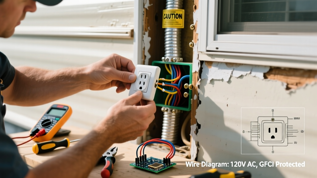 Mobile Home Electrical Outlet Replacement: Testing & Inspection Guide