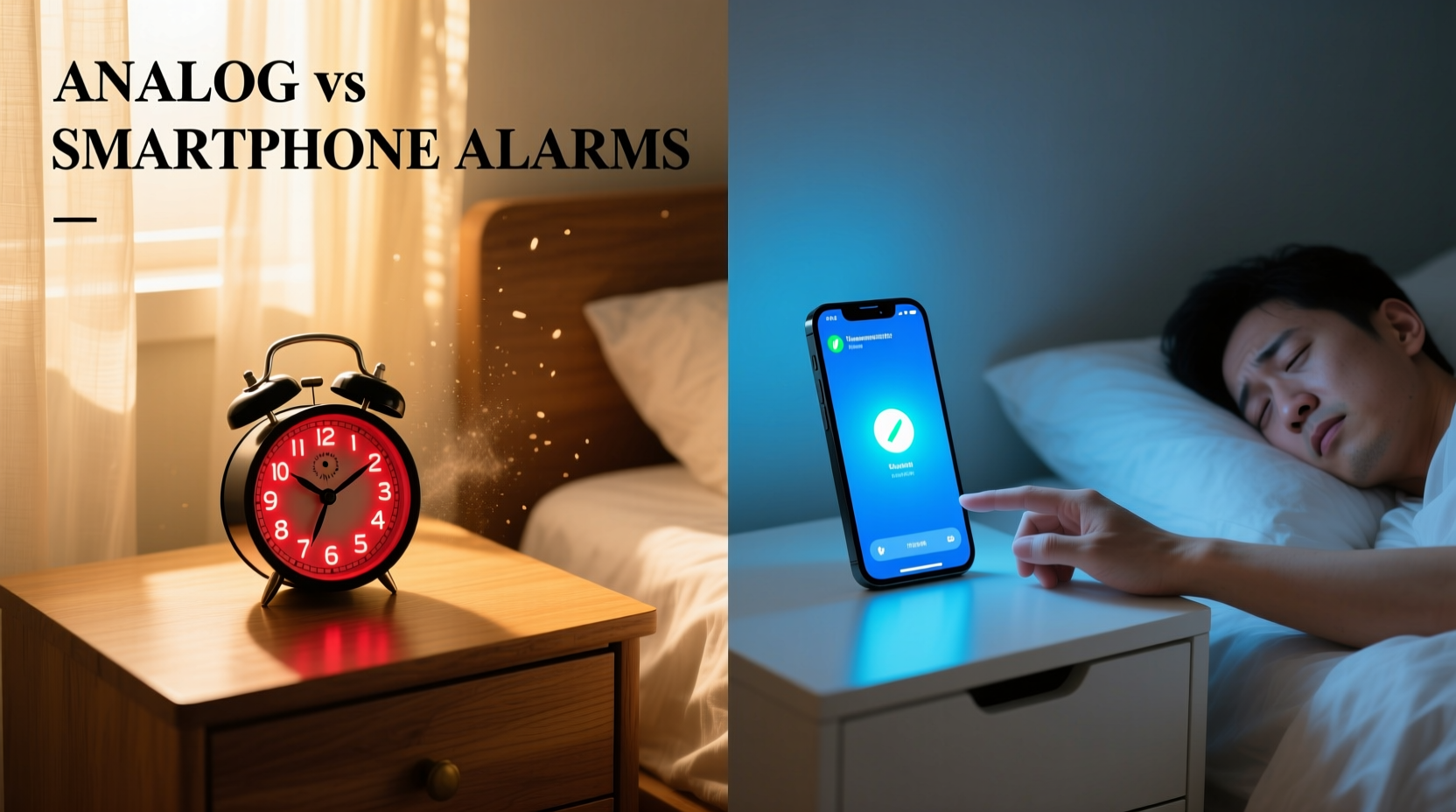 analog alarm clocks vs smartphone alarms which helps you wake up feeling refreshed