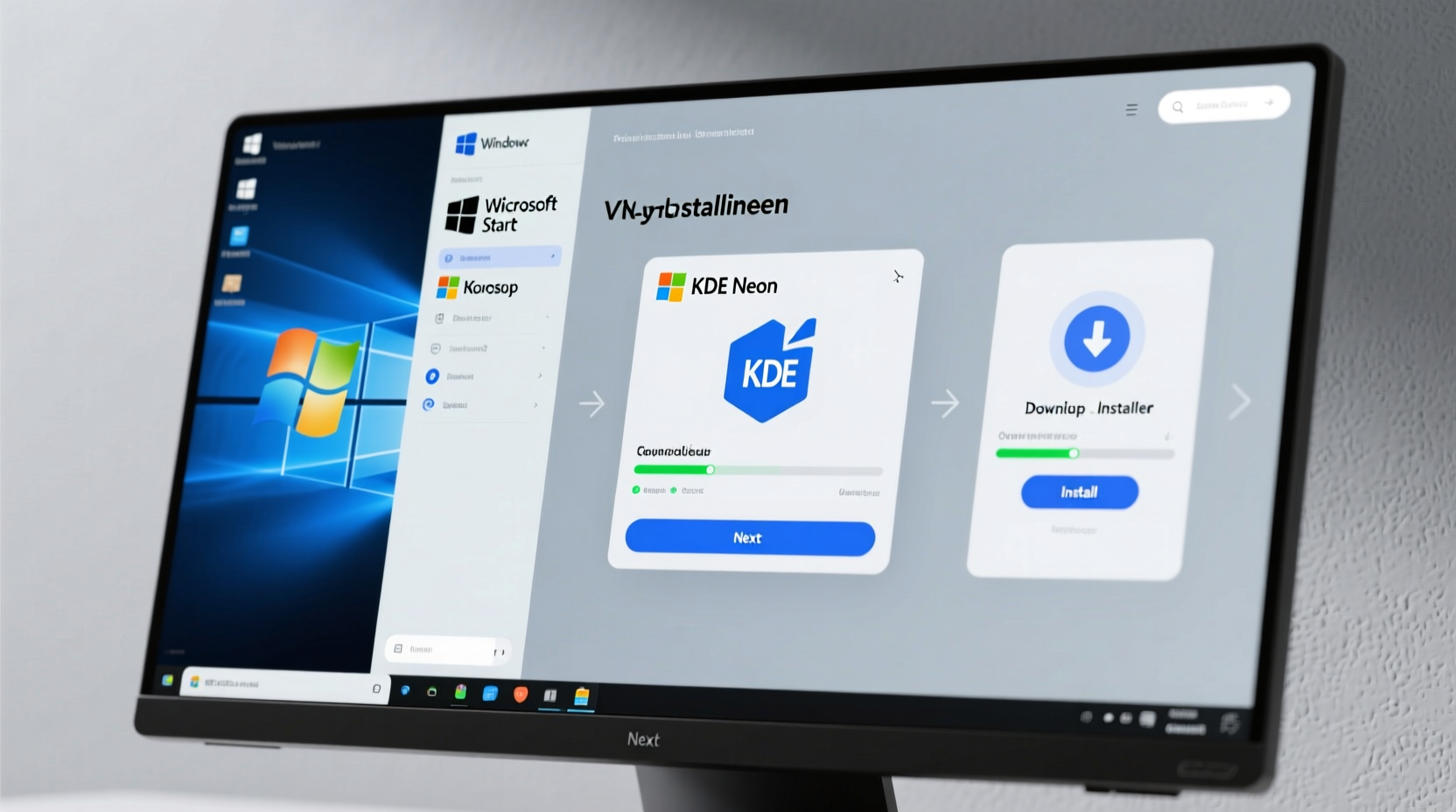 screen by screen guide to installing kde apps in window