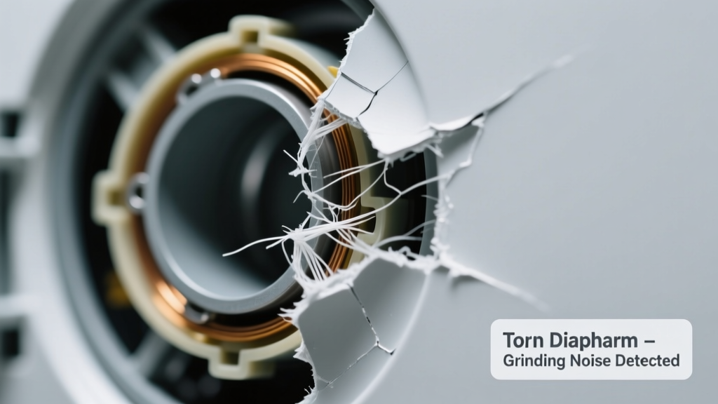 Torn Diaphragm Making Grinding Noise: Quick Diagnosis