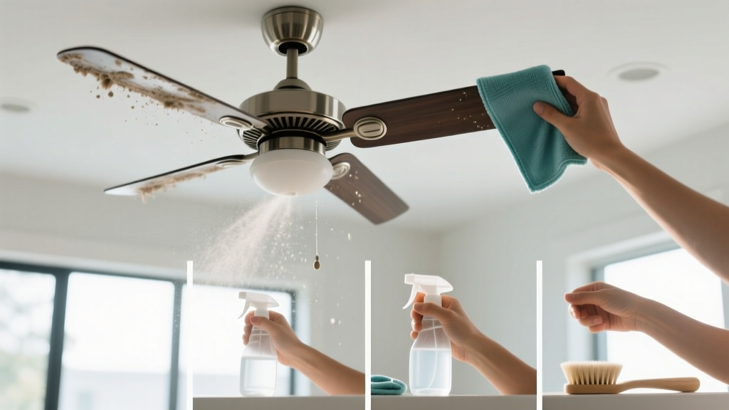 Proven: How to Clean Ceiling Fan Without Bleach Fast