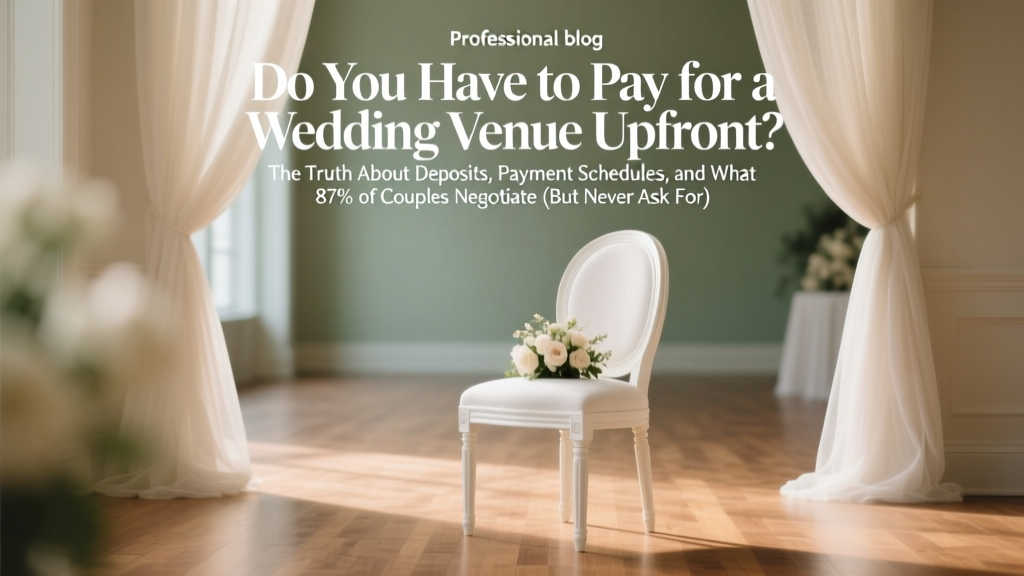 Wedding Venue Payments: Deposits, Schedules & Negotiation