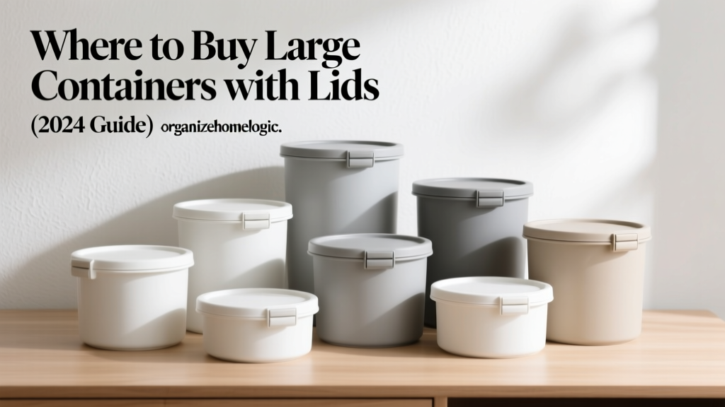 Where to Buy Large Containers with Lids (2024 Guide)