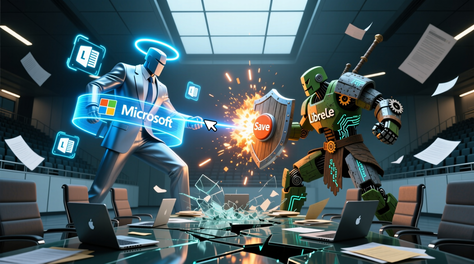 battle of the office suites microsoft office and libre