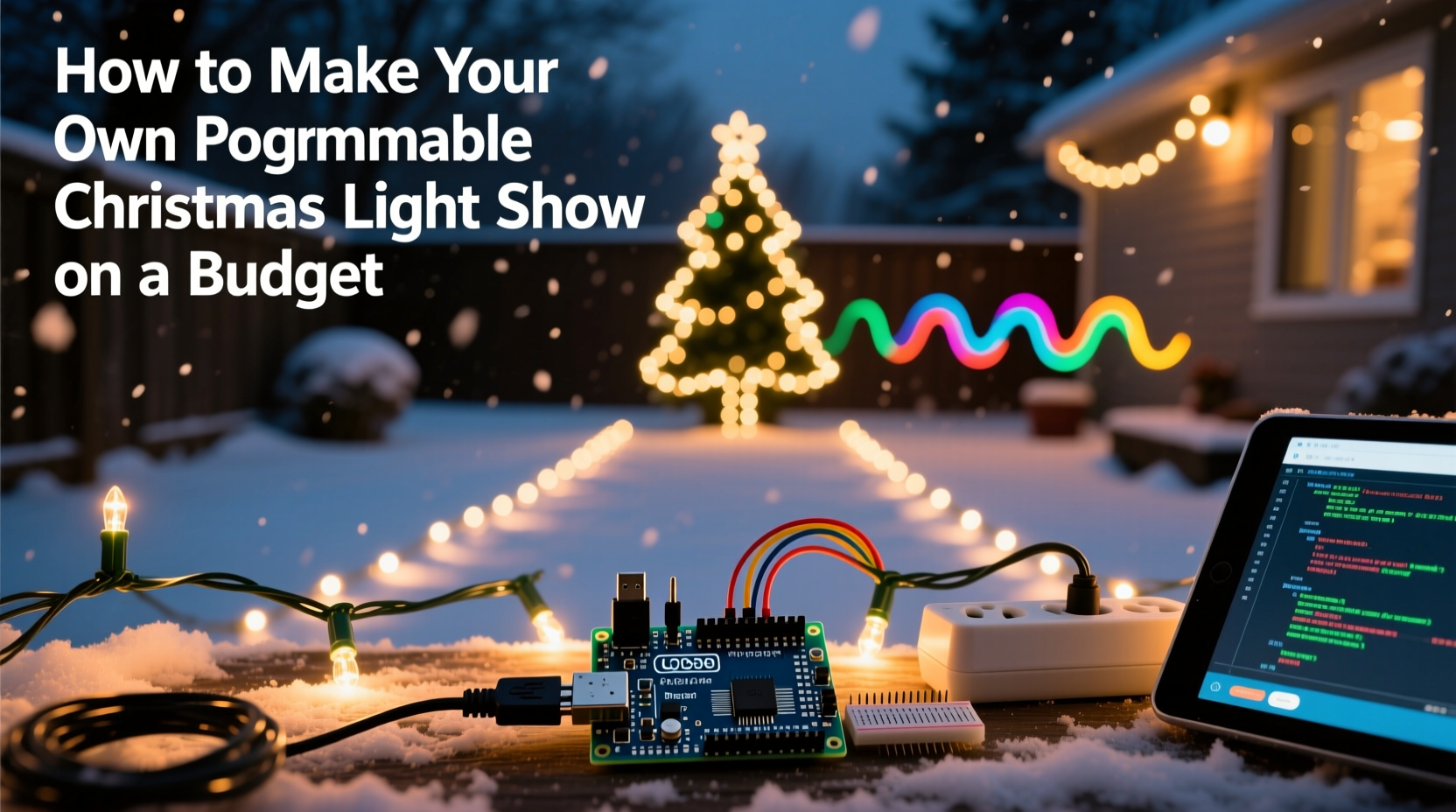 how to make your own programmable christmas light show on a budget