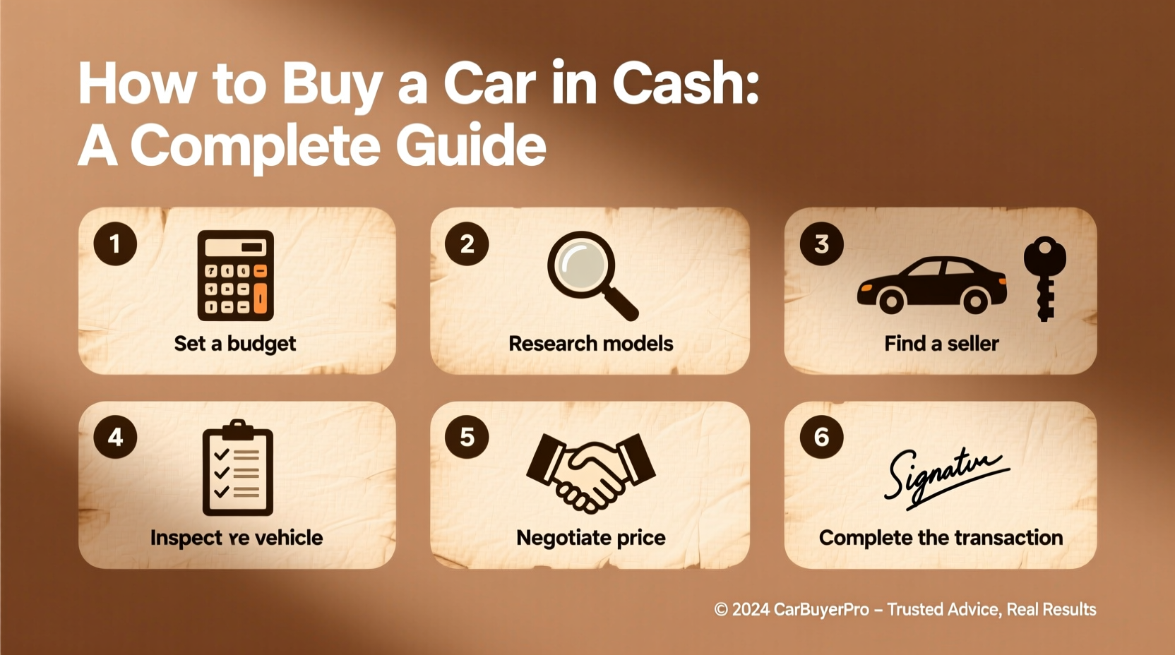 how to buy a car in cash