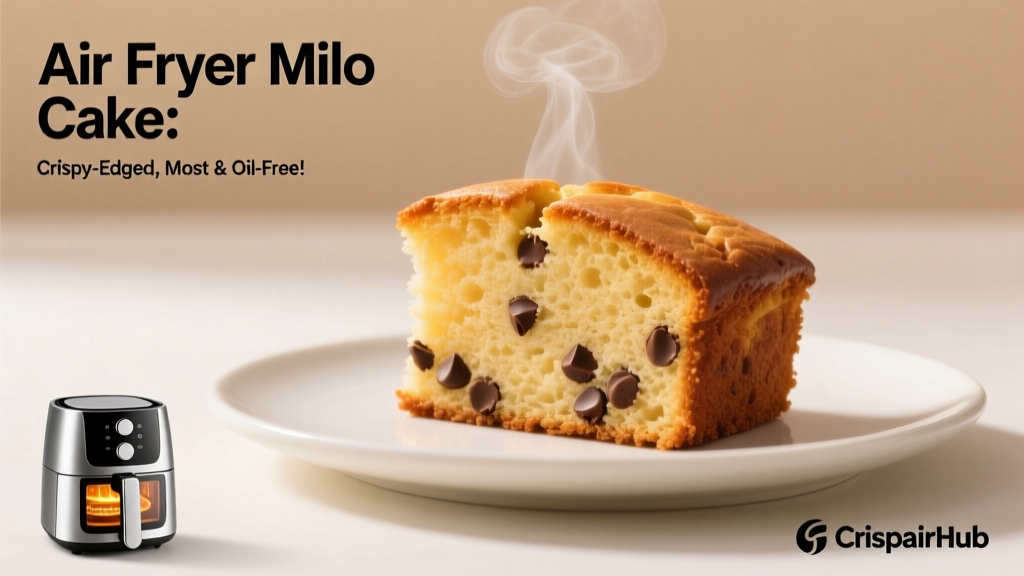 Air Fryer Milo Cake: Crispy-Edged, Moist & Oil-Free!