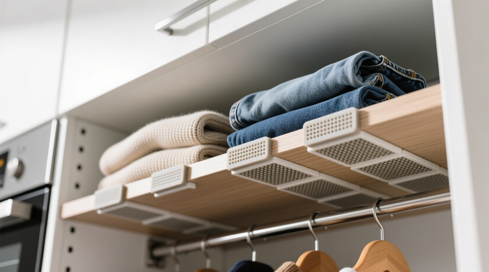 closet shelf liners vs adhesive grids