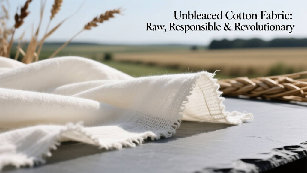 Unbleached Cotton Fabric: Raw, Responsible & Revolutionary