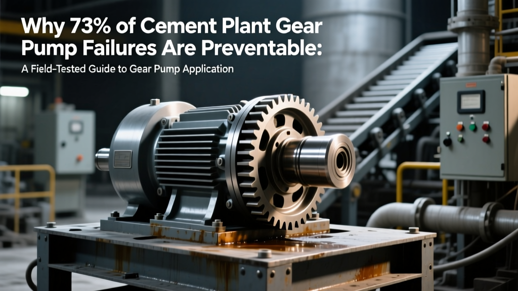 Prevent 73% of Cement Gear Pump Failures