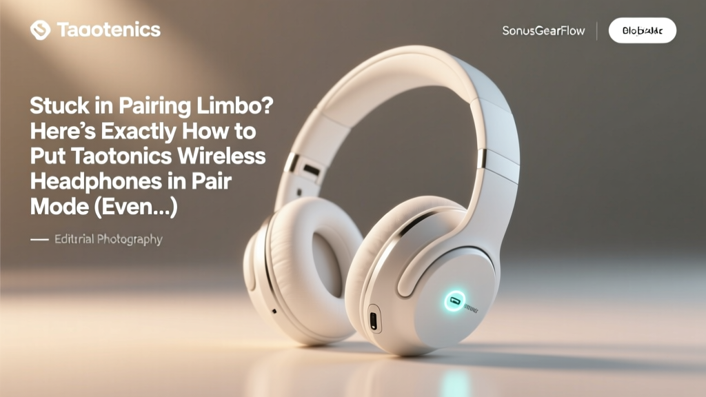 How to Put Taotronics Wireless Headphones in Pair Mode