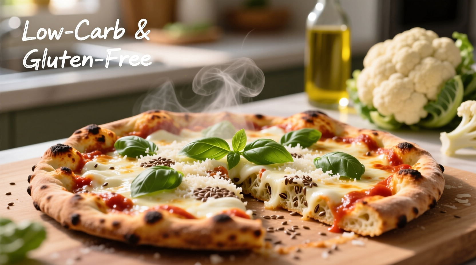 healthy cauliflowerbased pizza crust alternative