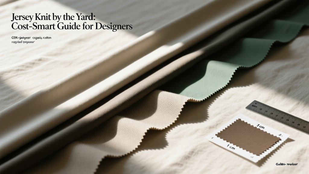 Jersey Knit by the Yard: Cost-Smart Guide for Designers